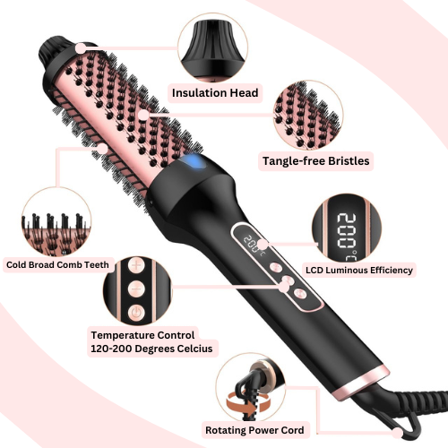 GloBrush Pro - 3 In 1 Thermal Brush