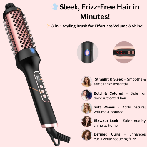 GloBrush Pro - 3 In 1 Thermal Brush