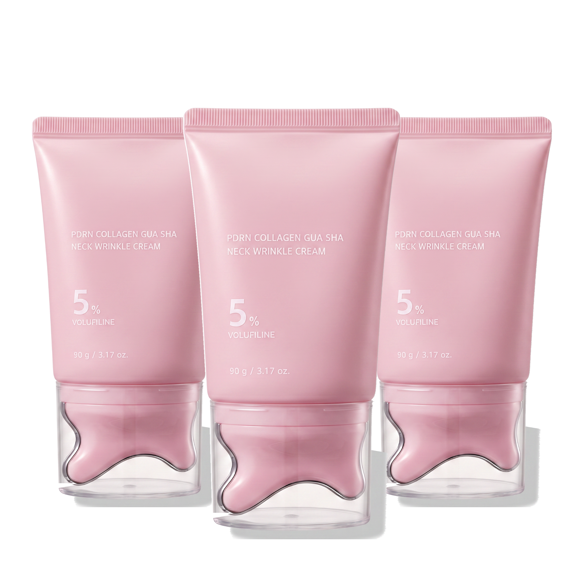3 x PDRN Pink Gua Sha Neck Wrinkle Cream